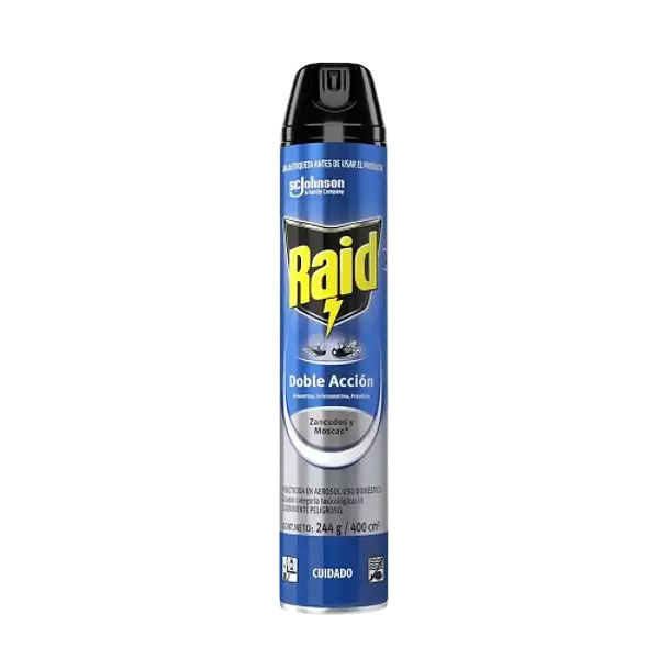 Insecticida Aerosol Mata Insectos Voladores Raid 400 Ml