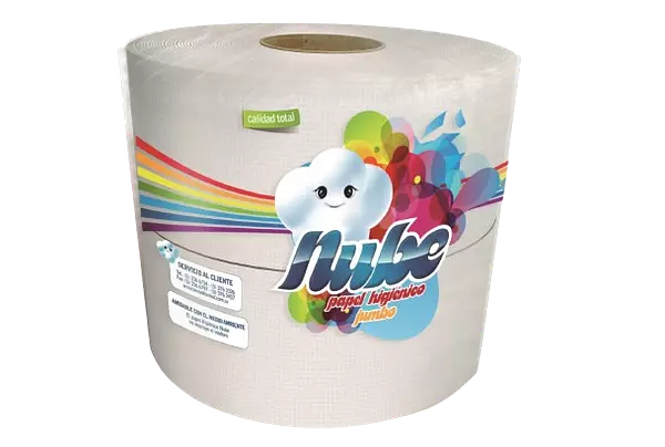 Papel Higienico Nube Jumbo Blanco De 250 Mt Doble Hoja X 2