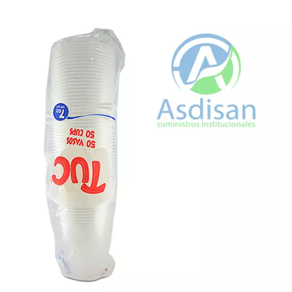 Vaso Tuc 7 Onz Transparente