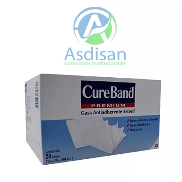 Gasa Antiadherente 10x10 Cure Band