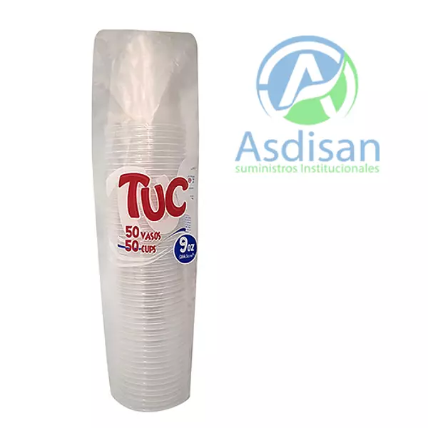 Vaso Tuc 9 Onza Transparente