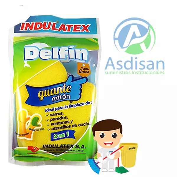 Guante Miton Delfín Con Espuma