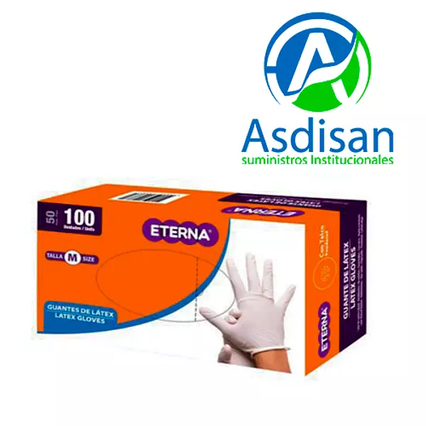 Guantes Látex Eterna x 100