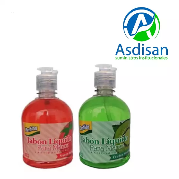 Jabón Líquido Antibacterial Berhlan 500 Ml Con Aroma