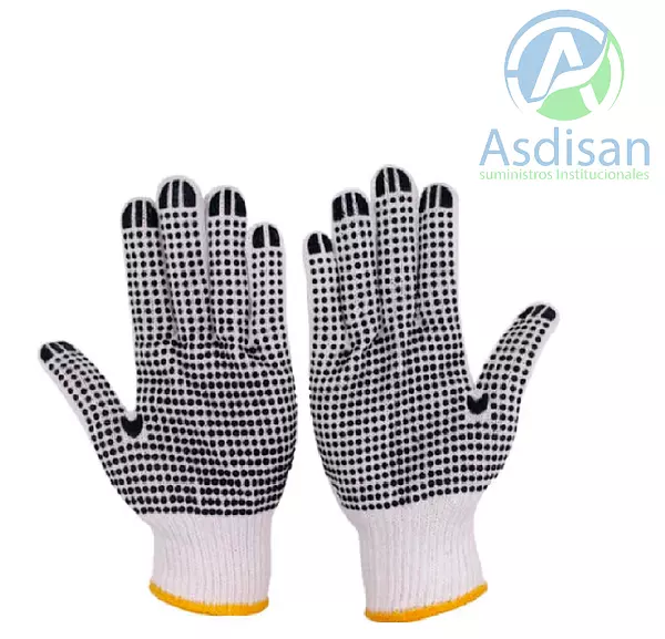 Guantes Pvc de Puntos.