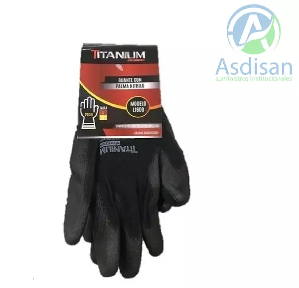 Guantes Palma de Nitrilo Titanium T-9