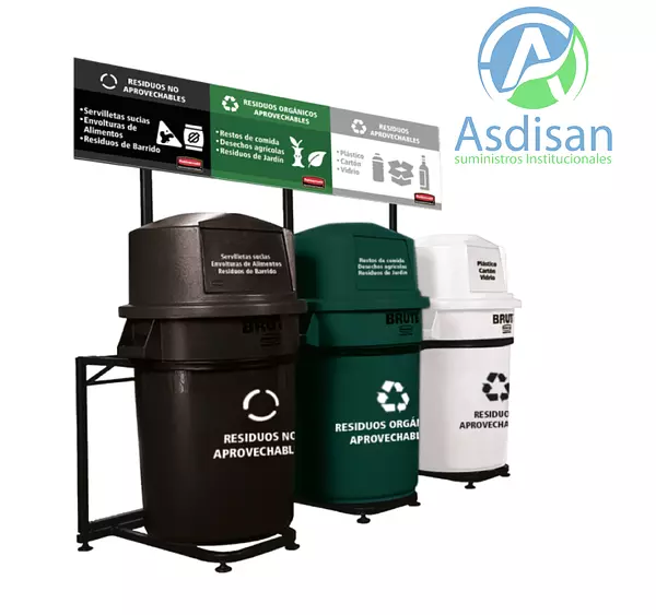 Punto Ecológico 121 Litros Rubbermaid